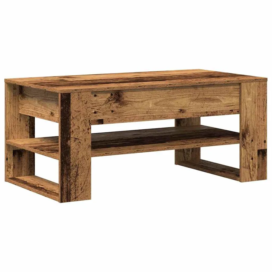 Table basse Bois Ancien 102 x 55 x 45 cm Bois d'ingénierie - 5