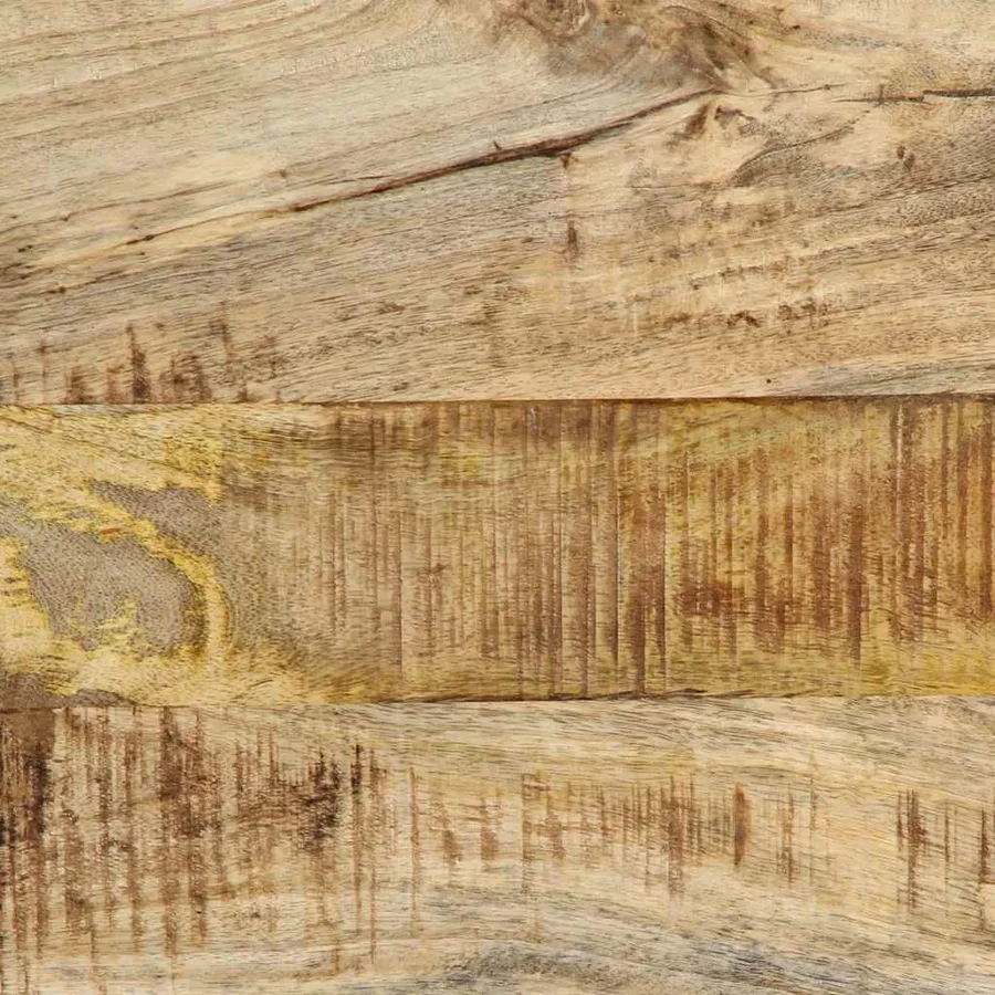 Tête de lit 140 cm bois massif manguier et fer - 9