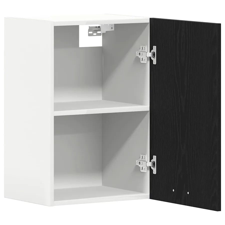 Armoire suspendue en chêne noir 40x31x60 cm bois d'ingénierie - 5