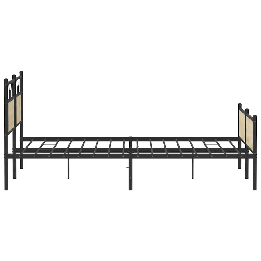 Cadre de lit en métal sans matelas chêne sonoma 183x213 cm - 7