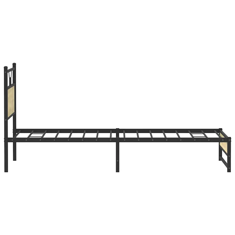 Cadre de lit sans matelas chêne sonoma 100x190 cm - 7
