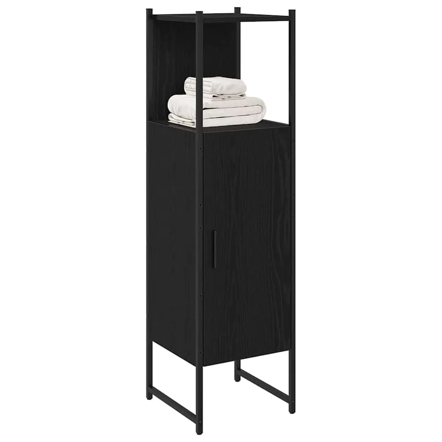 Ensemble de mobilier de salle de bain avec étagère Chêne noir - 3
