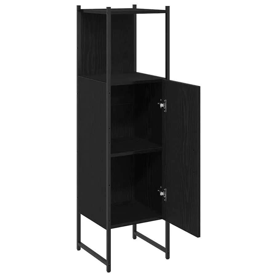 Ensemble de mobilier de salle de bain avec étagère Chêne noir - 5