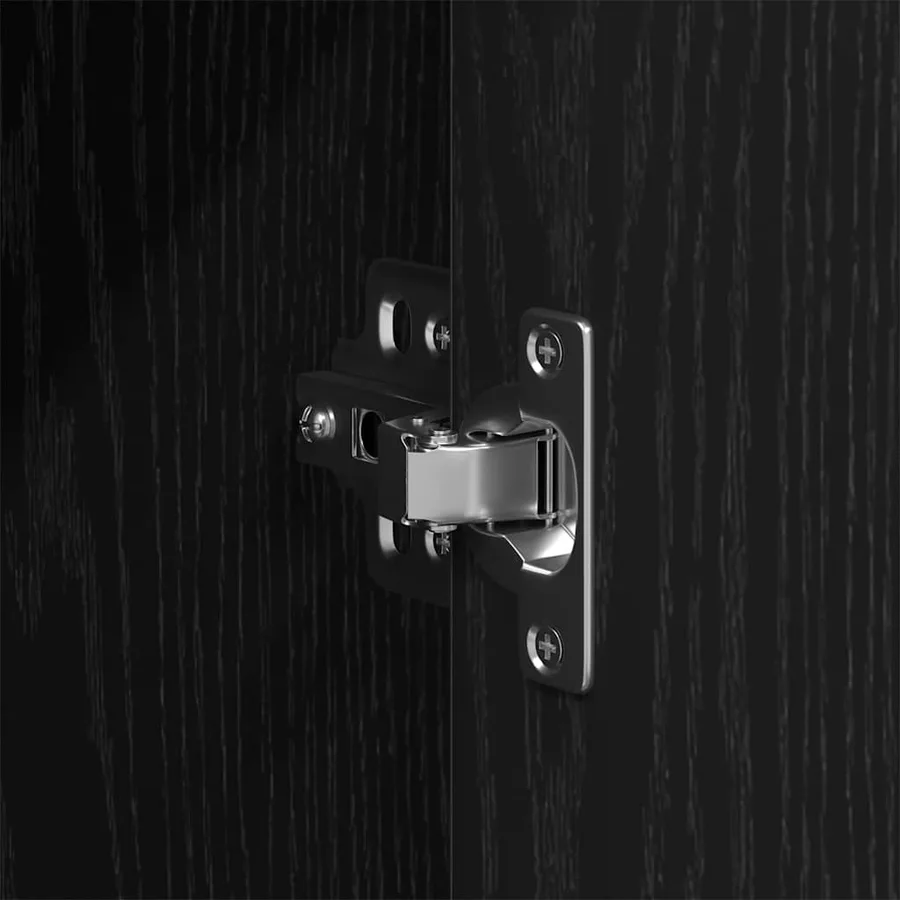 Ensemble de mobilier de salle de bain avec étagère Chêne noir - 8