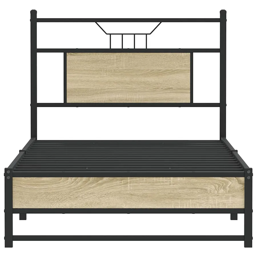 Cadre de lit sans matelas chêne sonoma 90x190 cm - 6