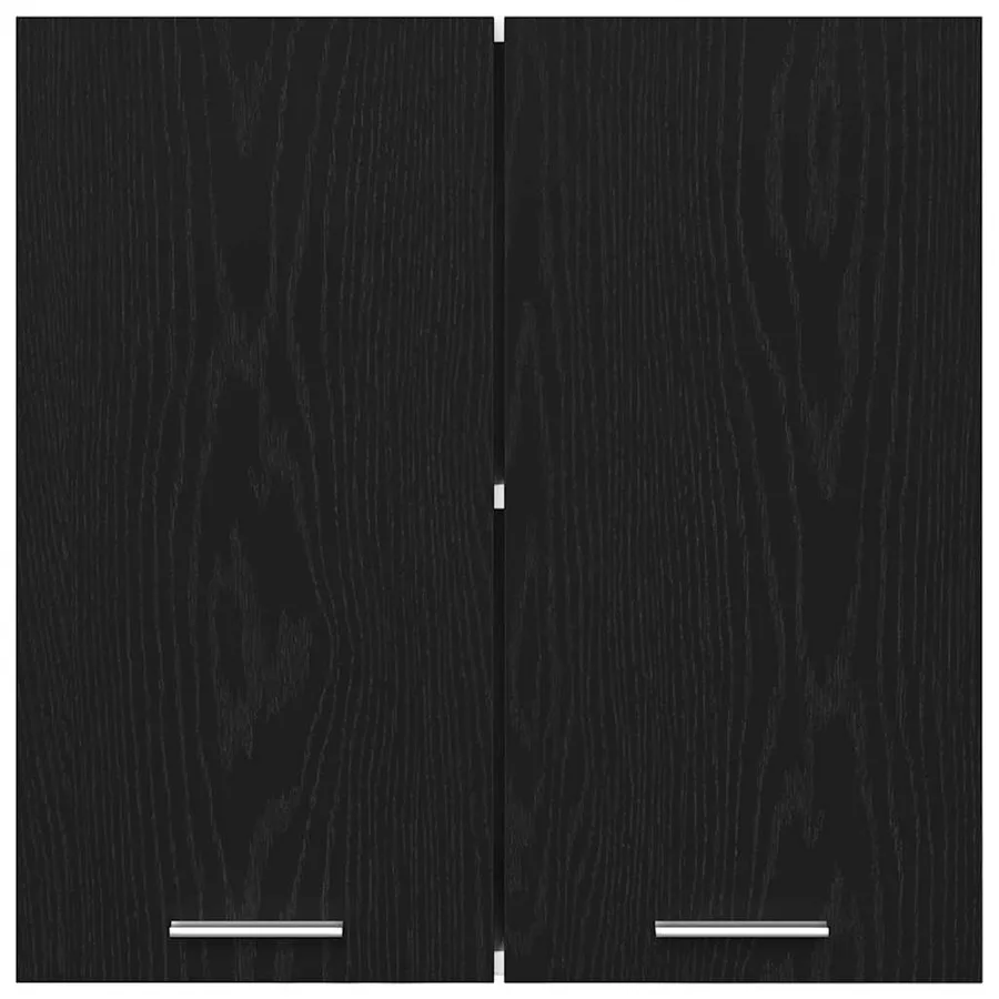 Armoire suspendue avec étagère Lyon Chêne noir 60 x 31 x 60 cm - 6