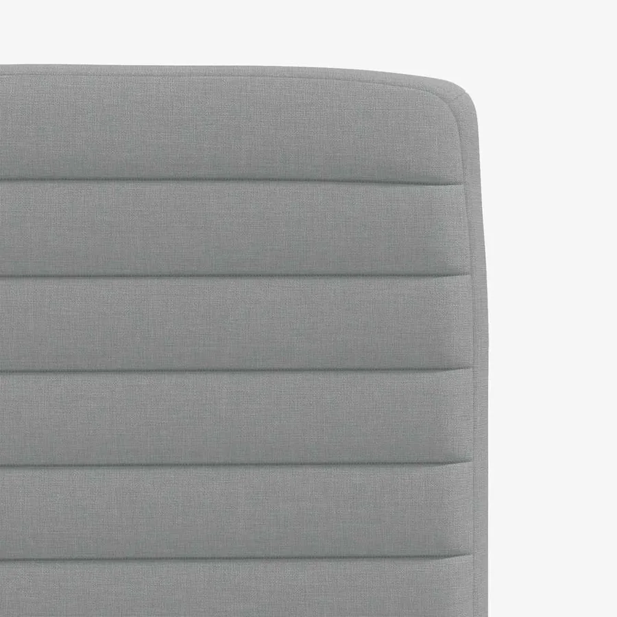 Chaises à manger lot de 4 gris clair tissu - 7