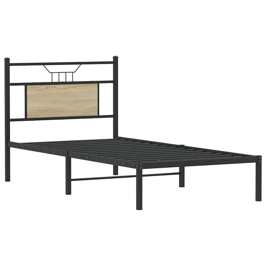 Cadre de lit sans matelas chêne sonoma 80x200 cm - 5