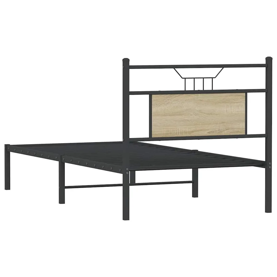 Cadre de lit sans matelas chêne sonoma 80x200 cm - 8