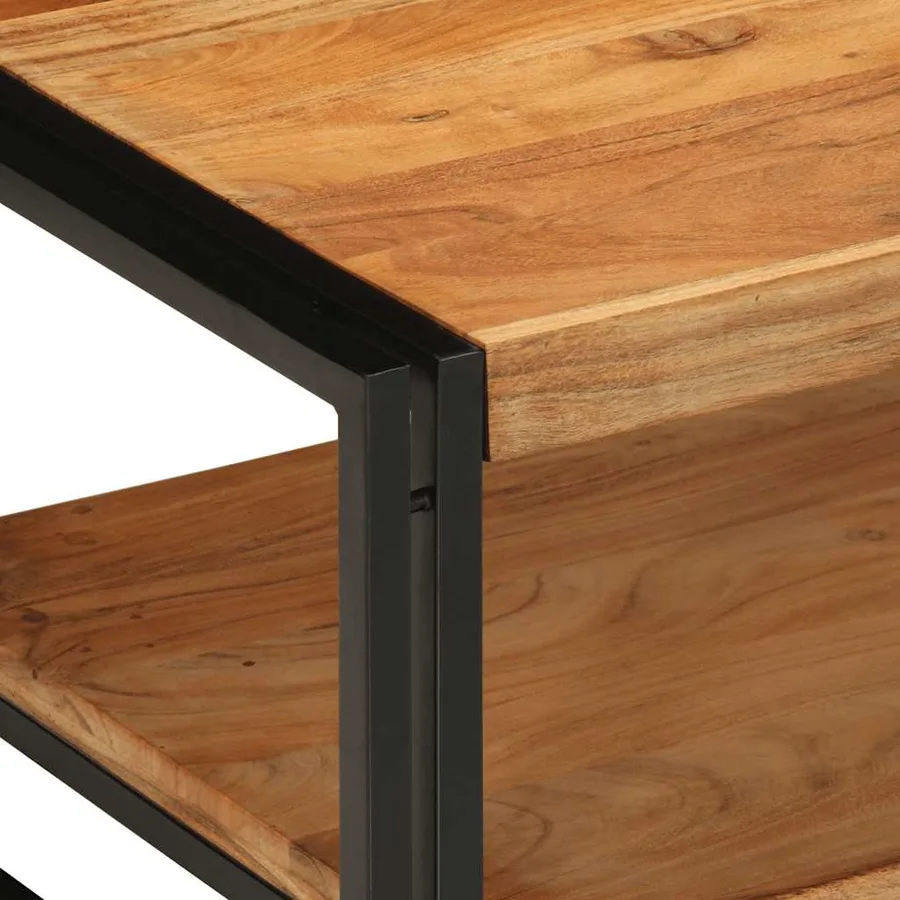 Table basse 70x50x38 cm bois massif acacia - 6