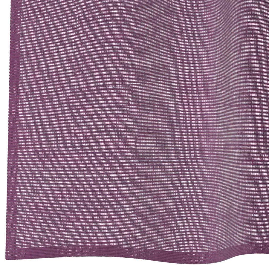 Rideaux en voile avec boucles 2 pcs violet 140x260 cm - 6