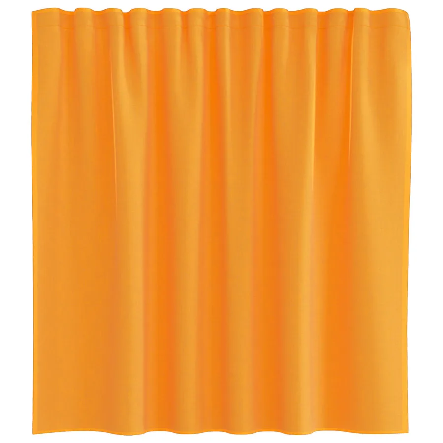 Rideaux en voile avec boucles 2 pcs orange 140x140 cm - 4