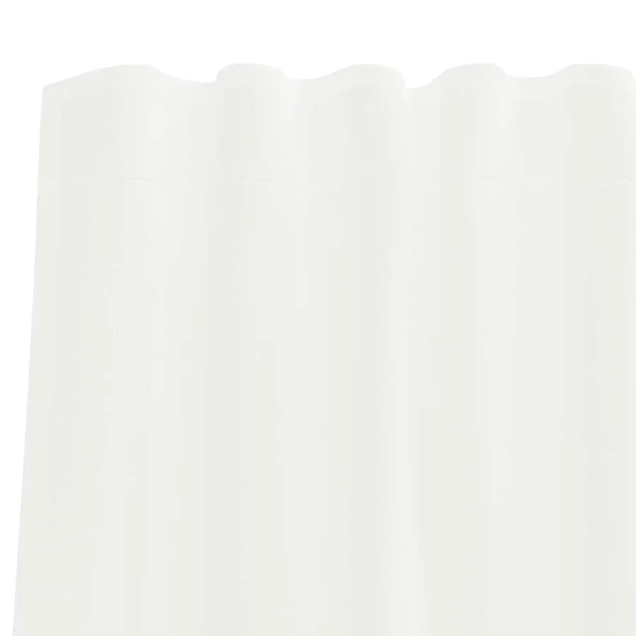 Rideaux en voile avec passe-tringles 2 pcs blanc - 6