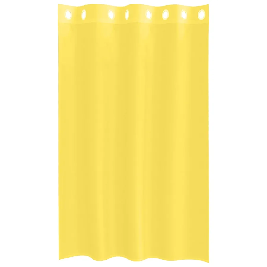 Rideaux en voile avec œillets 2 pcs jaune - 4
