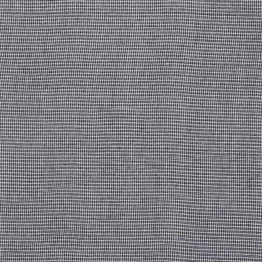 Rideaux en voile avec passants 2 pcs noir - 7