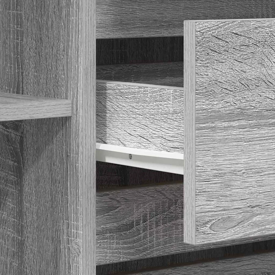 Buffet Gris Sonoma 120 x 41 x 75 cm Bois d'ingénierie - 11