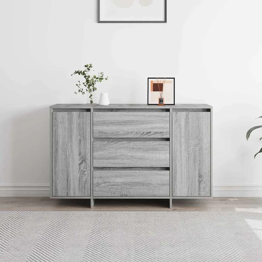 Buffet Gris Sonoma 120 x 41 x 75 cm Bois d'ingénierie - 4