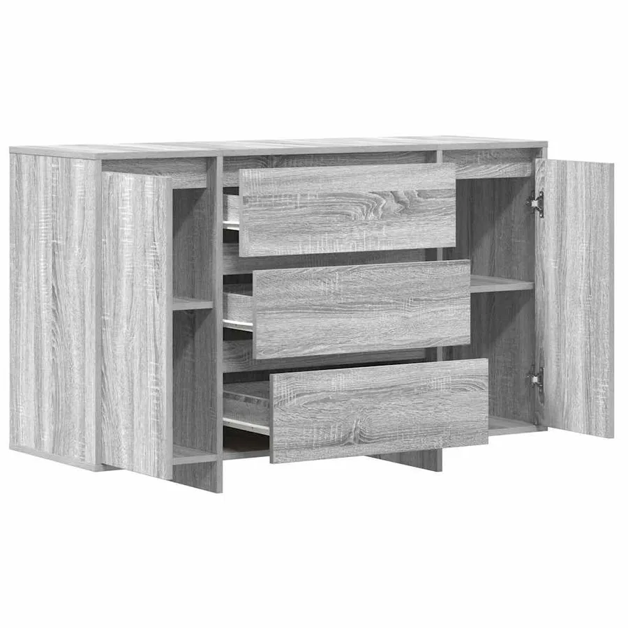 Buffet Gris Sonoma 120 x 41 x 75 cm Bois d'ingénierie - 5