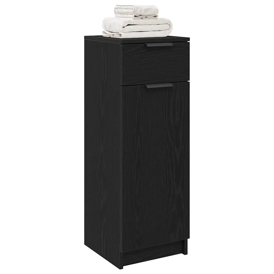 Cabinet de salle de bain avec tiroir Chêne noir 32 x 34 x 90 cm - 3