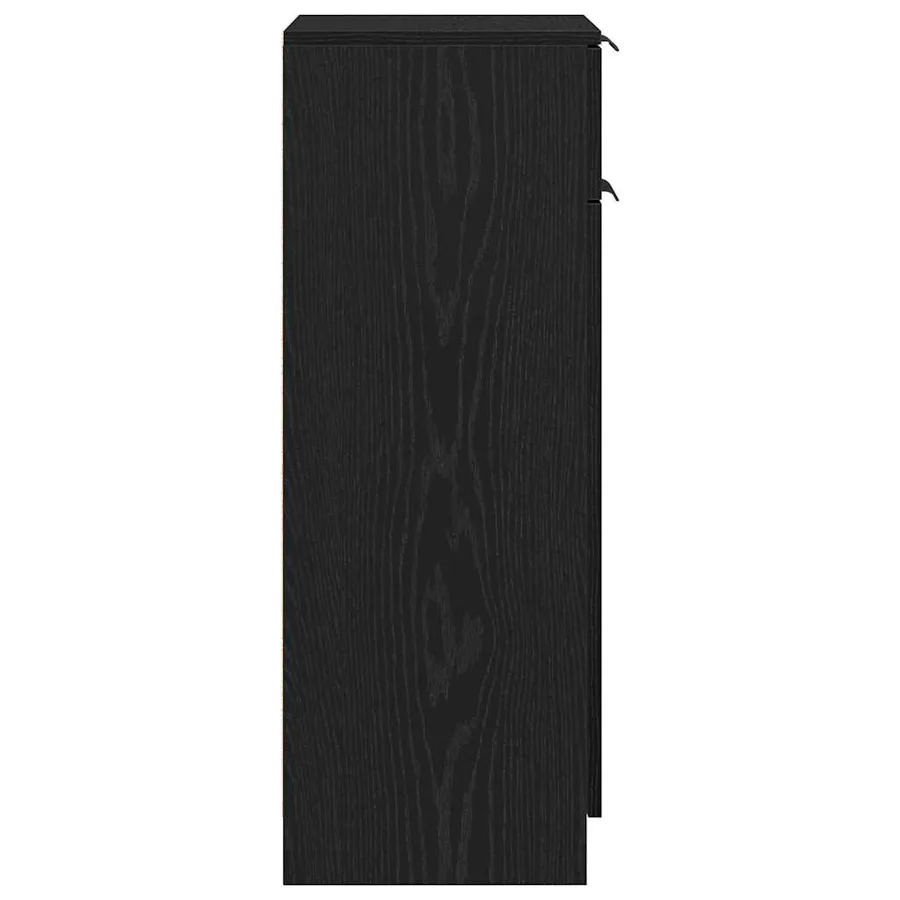 Cabinet de salle de bain avec tiroir Chêne noir 32 x 34 x 90 cm - 5