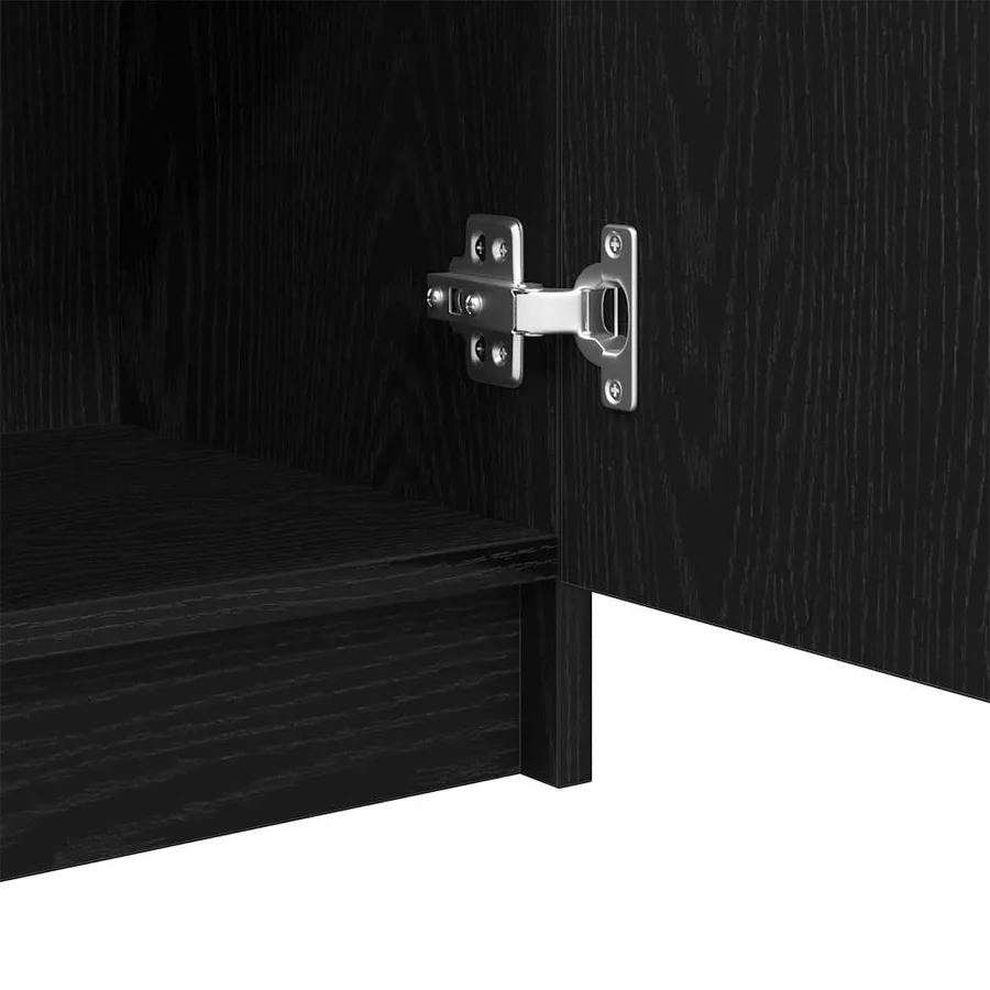 Cabinet de salle de bain avec tiroir Chêne noir 32 x 34 x 90 cm - 7