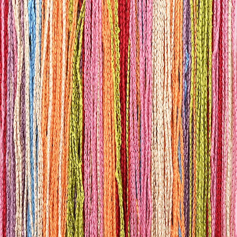 Rideaux à fils 2 pcs multicolore 100x250 cm - 9