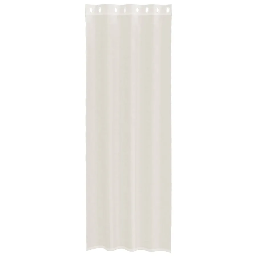 Rideaux en voile avec œillets 2 pcs crème 140x260 cm - 4