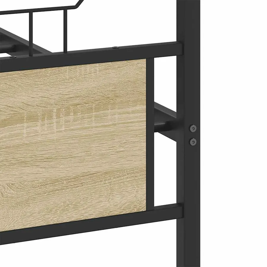 Cadre de lit sans matelas chêne sonoma 140x200 cm - 10