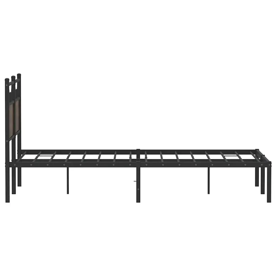 Cadre de lit sans matelas chêne marron 120x200 cm - 7