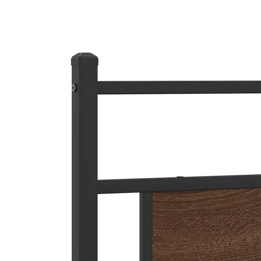Cadre de lit sans matelas chêne marron 193x201 cm - 9