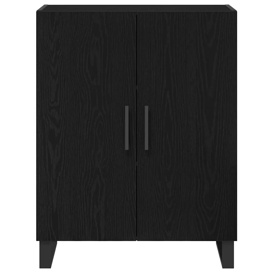 Buffet Chêne noir 69,5 x 34 x 90 cm Bois d'ingénierie - 6