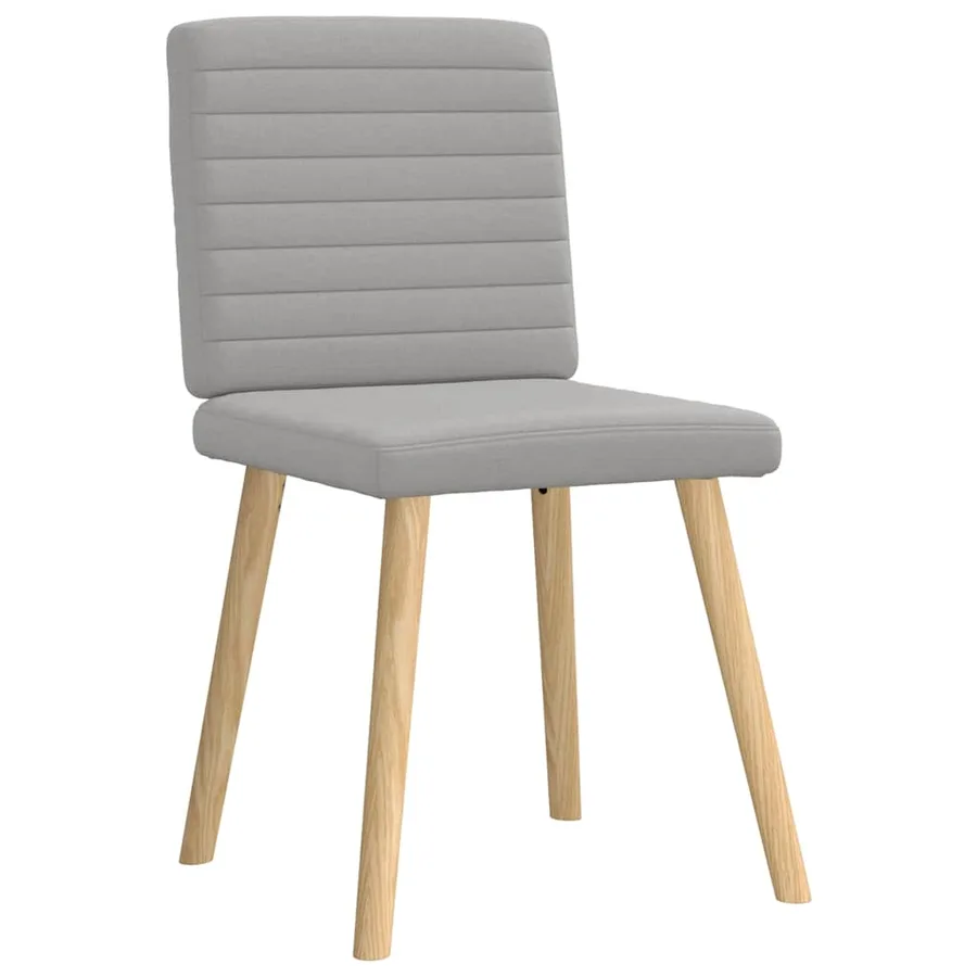 Chaises à manger lot de 4 gris nuage tissu - 3