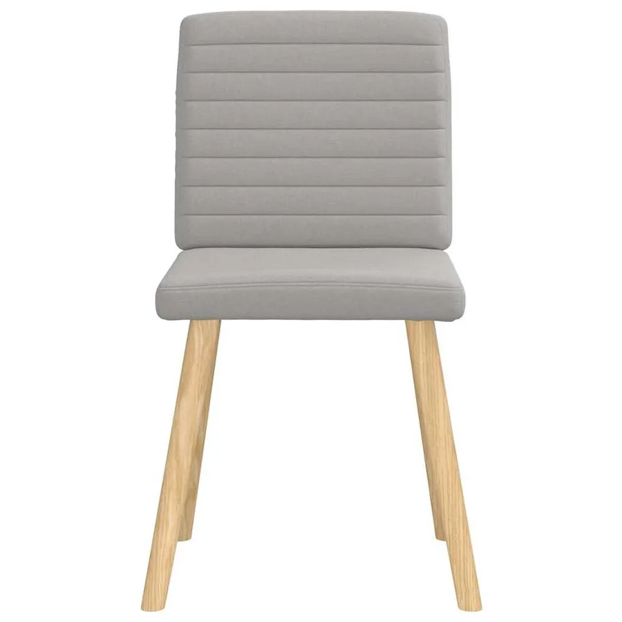 Chaises à manger lot de 4 gris nuage tissu - 4