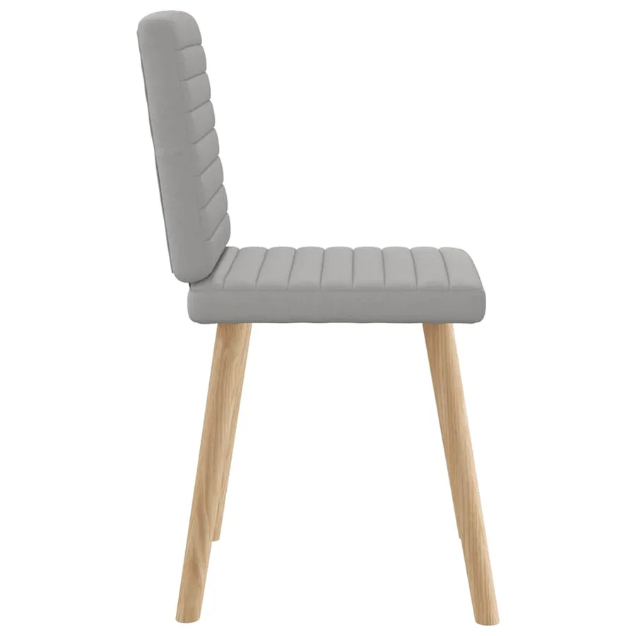 Chaises à manger lot de 4 gris nuage tissu - 5