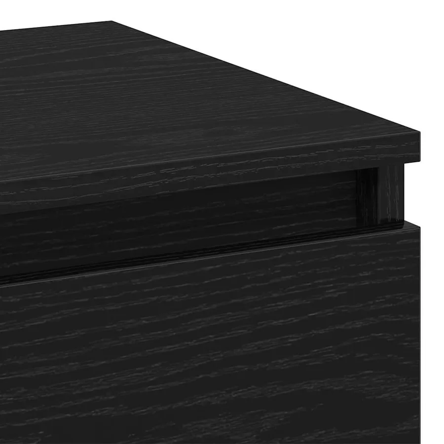 Cabinet de chevet avec tiroir 2 pcs Chêne noir 40 x 35 x 50 cm - 9
