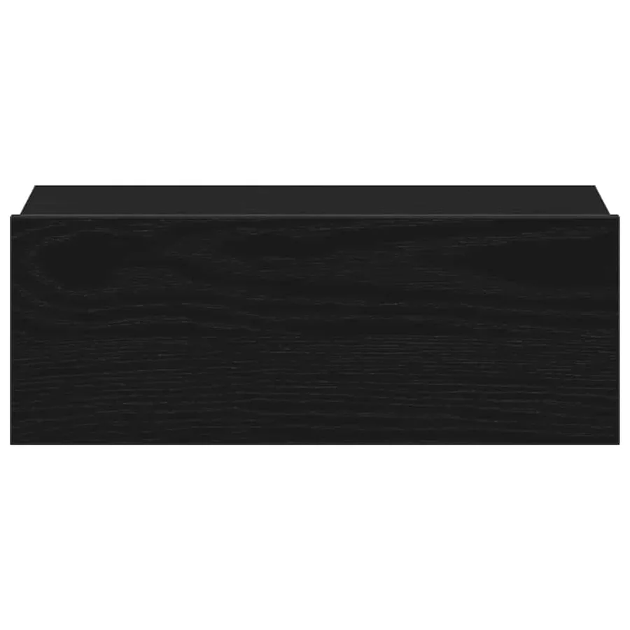 Table de chevet flottante en chêne noir 40 x 32 x 15 cm bois d'ingénierie - 6