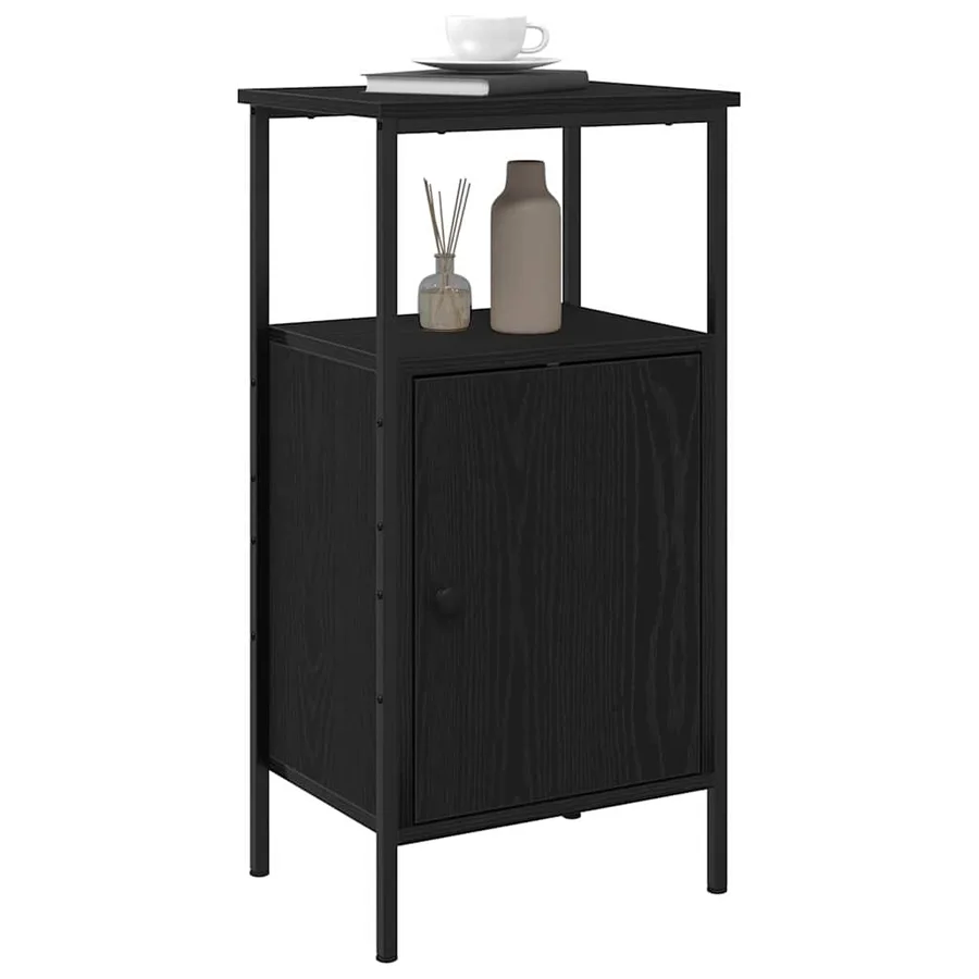 Cabinet de chevet 2 pcs Chêne noir 41 x 31 x 80 cm - 3