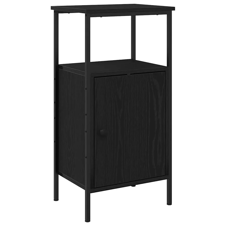 Cabinet de chevet 2 pcs Chêne noir 41 x 31 x 80 cm - 5