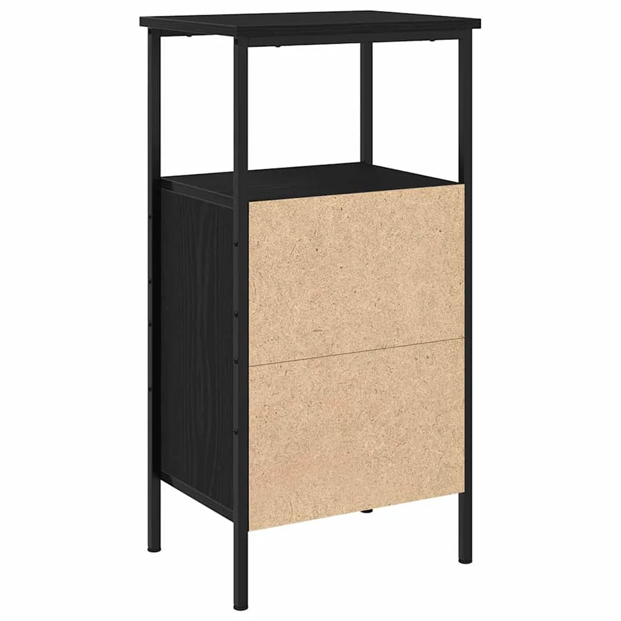 Cabinet de chevet 2 pcs Chêne noir 41 x 31 x 80 cm - 7