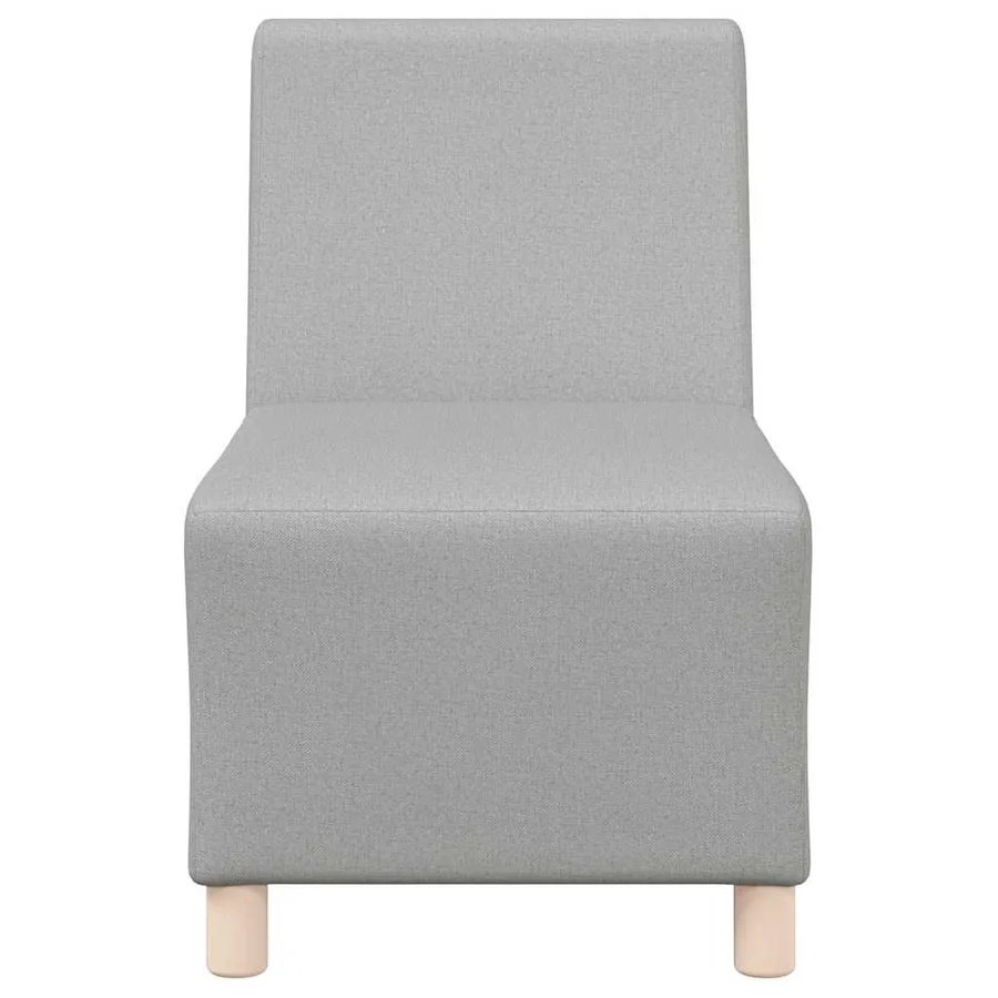 Canapé modulaire sans accoudoirs Gris nuage 55 cm Tissu - 4