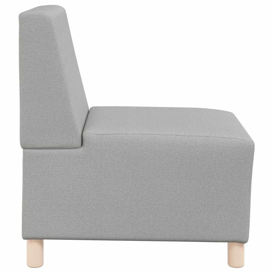 Canapé modulaire sans accoudoirs Gris nuage 55 cm Tissu - 6