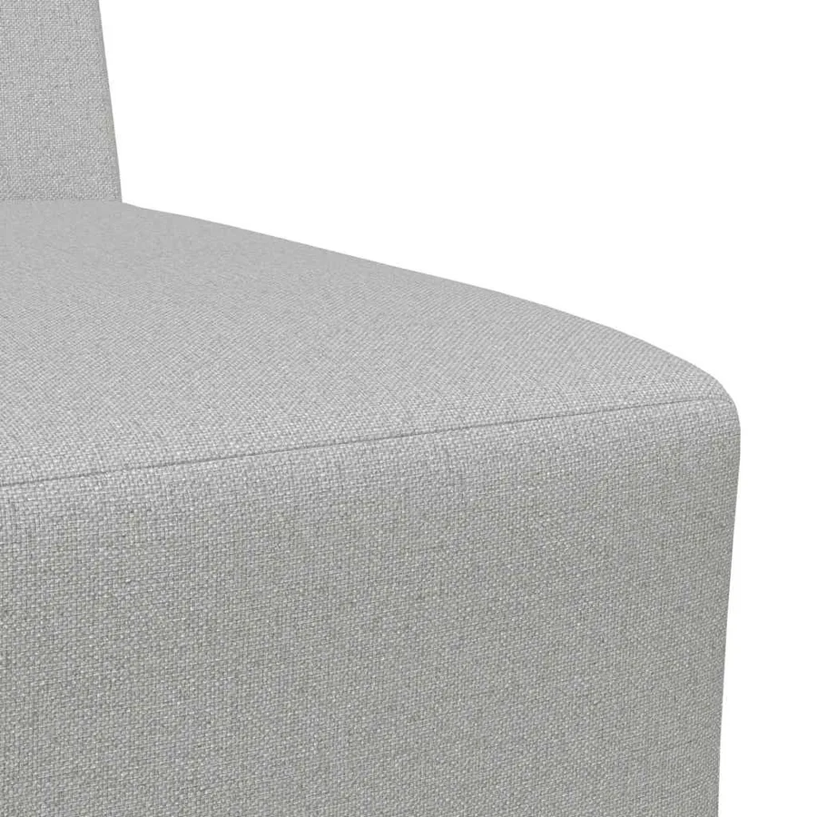 Canapé modulaire sans accoudoirs Gris nuage 55 cm Tissu - 7