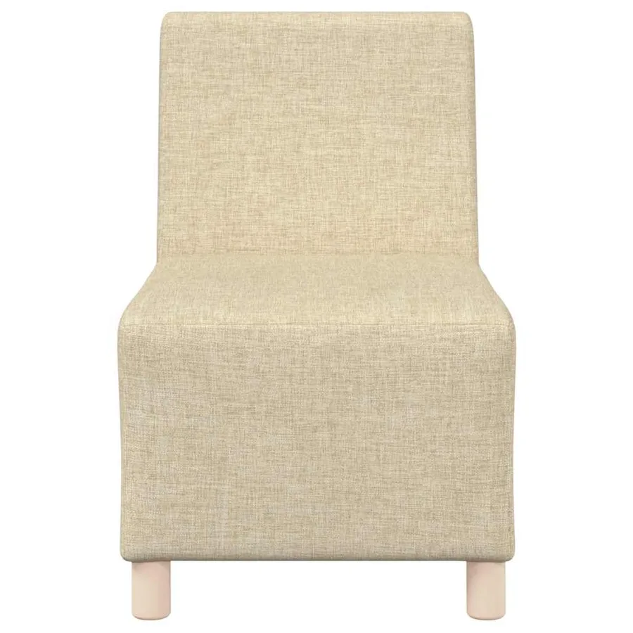 Canapé modulaire sans accoudoirs Crème 55 cm Tissu - 4