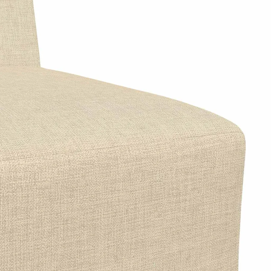 Canapé modulaire sans accoudoirs Crème 55 cm Tissu - 7