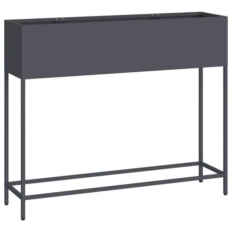 Bac de jardin surélevé Anthracite 100 x 26 x 82 cm Acier - 2