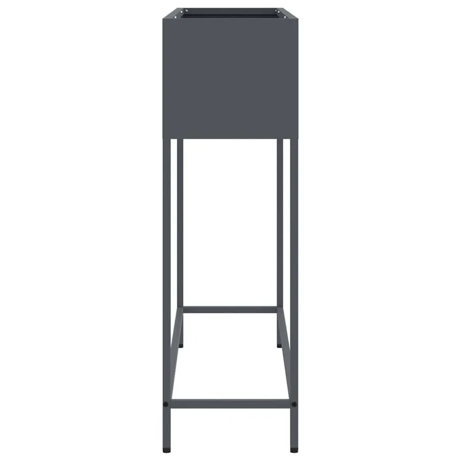 Bac de jardin surélevé Anthracite 100 x 26 x 82 cm Acier - 6