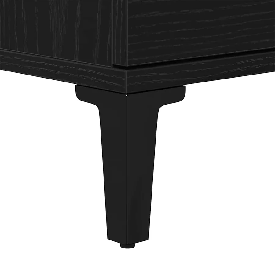 Meuble de Lavabo de Salle de Bain Chêne noir 80 x 33 x 60 cm - 12