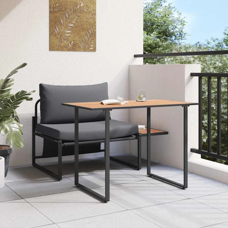 Mobilier de Patio en Acier 2 pcs Anthracite Acier - 4