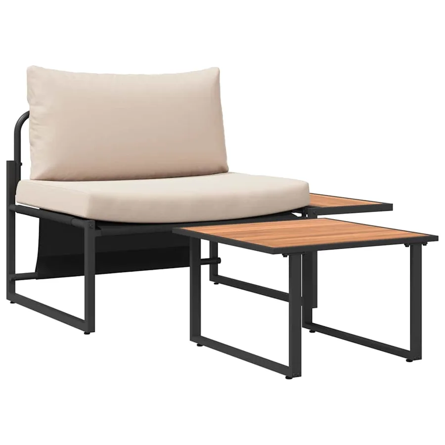 Ensemble de canapé de jardin 2 pcs Taupe Acier - 6