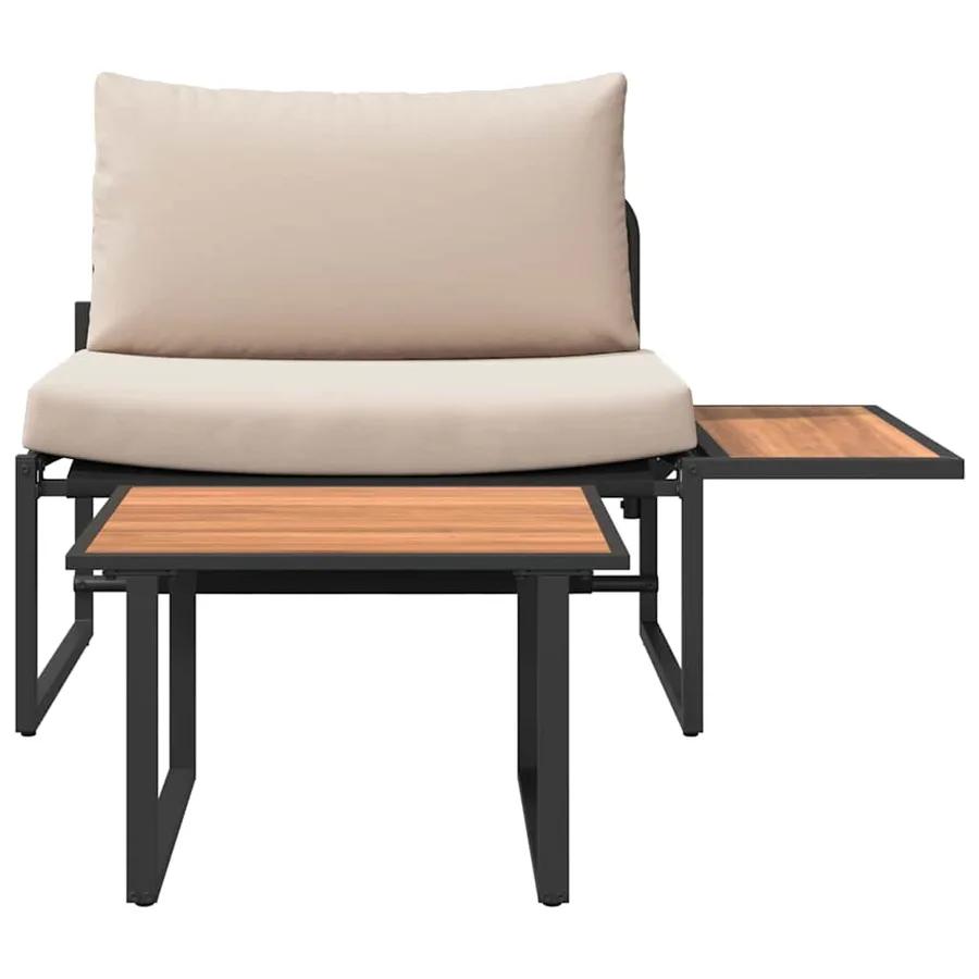 Ensemble de canapé de jardin 2 pcs Taupe Acier - 7